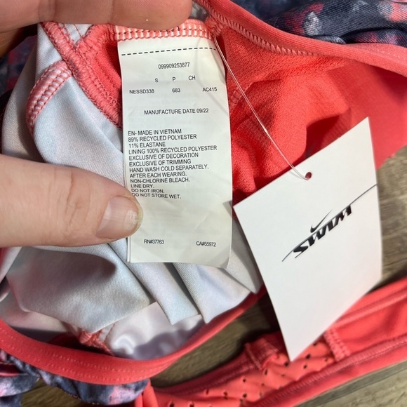 NWT Nike Women's Racerback Tankini Swim Top - Picture 7 of 10